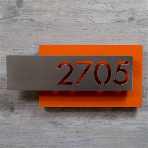 cool metal house numbers|modern house number designs.